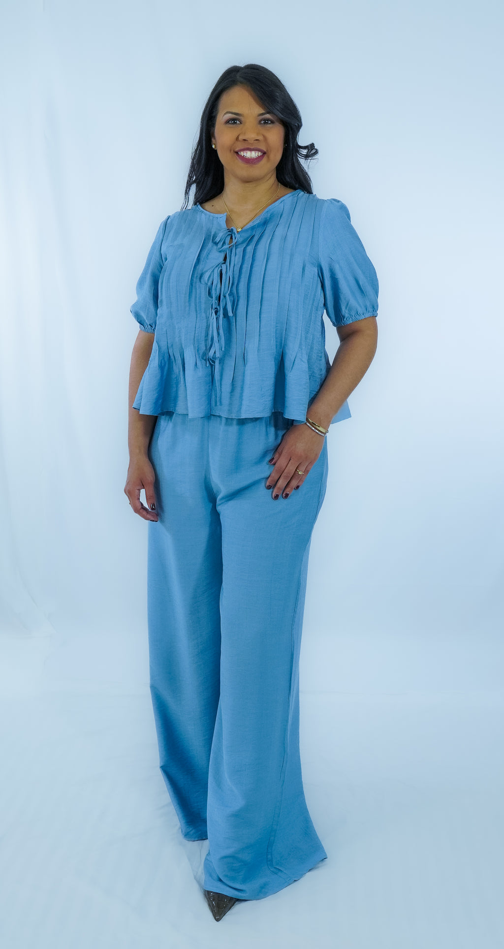 Breanna's Pant Set - Blue