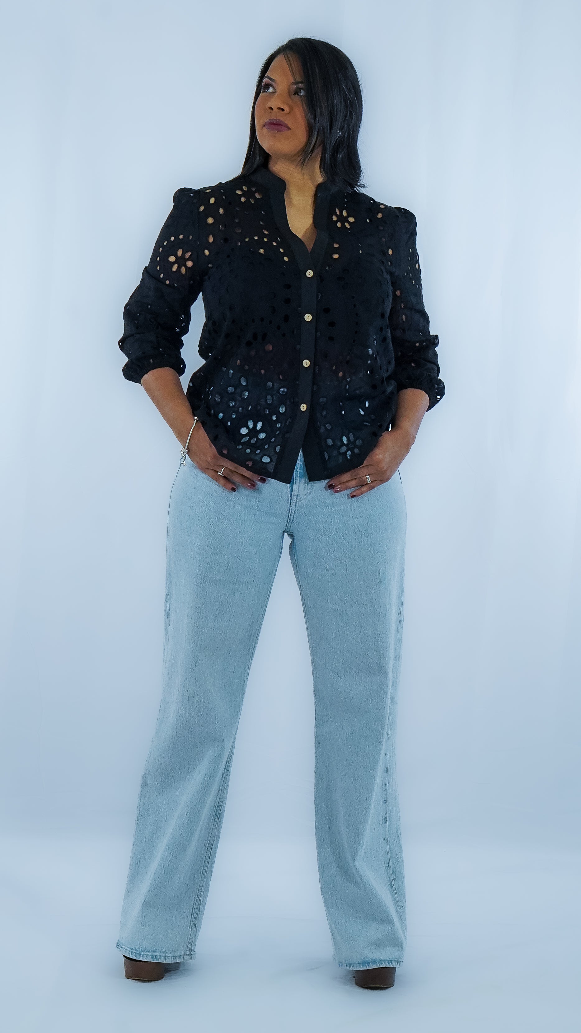 Summer Black Blouse
