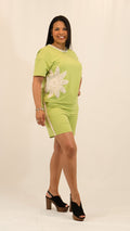 Petal Charm Green
