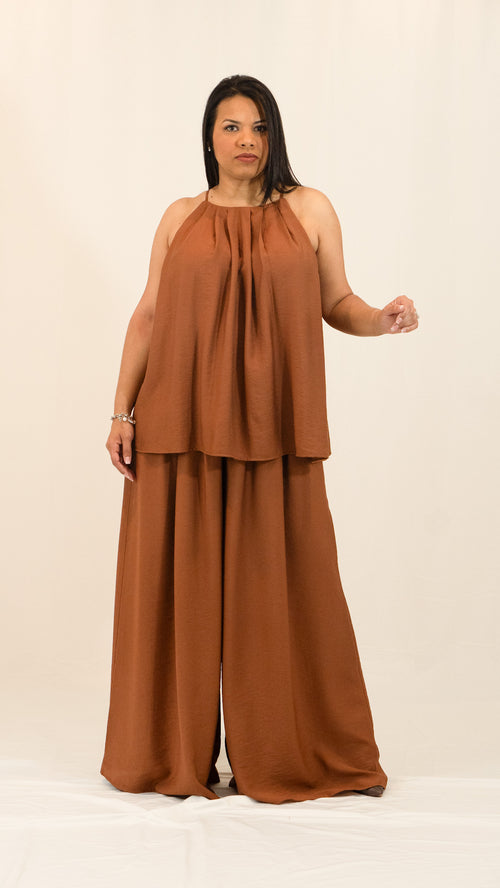 Aurora's Pant Set / Brown