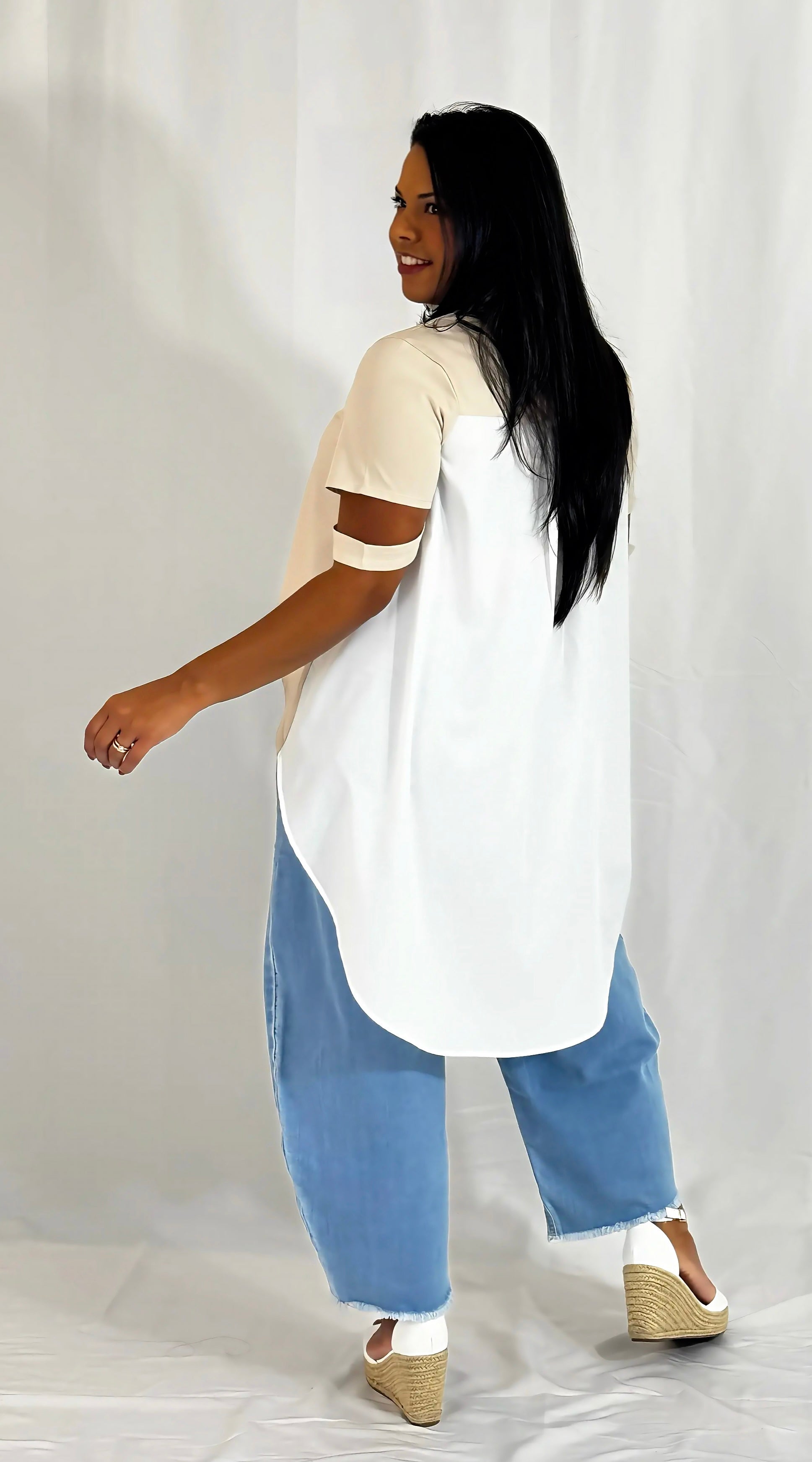 Charmed Tunic Blouse / Cream