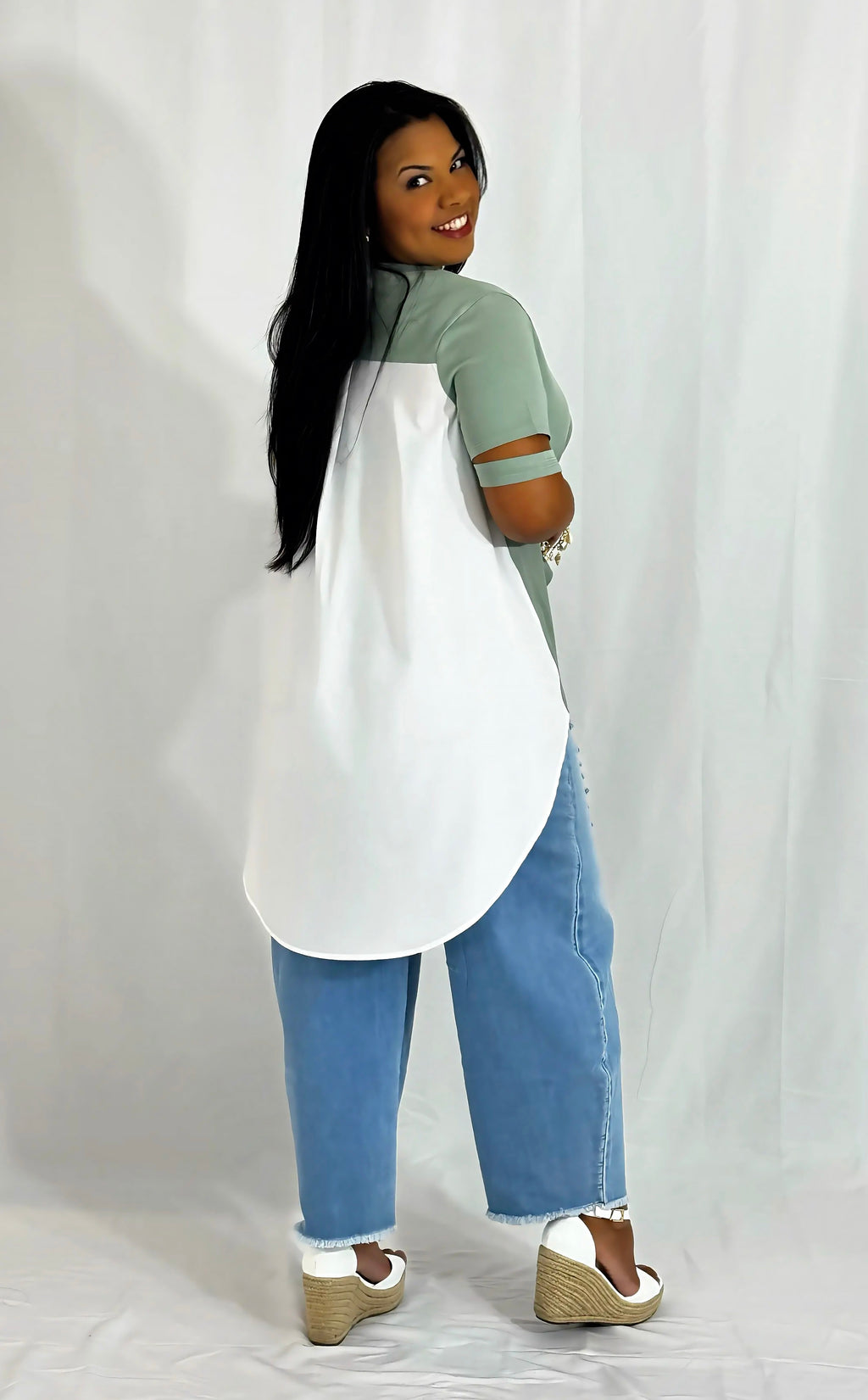 Charmed Tunic Blouse / Green
