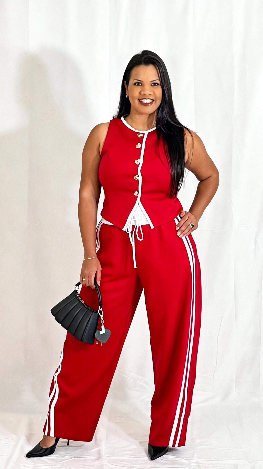 Monroe's Pant Set / Red