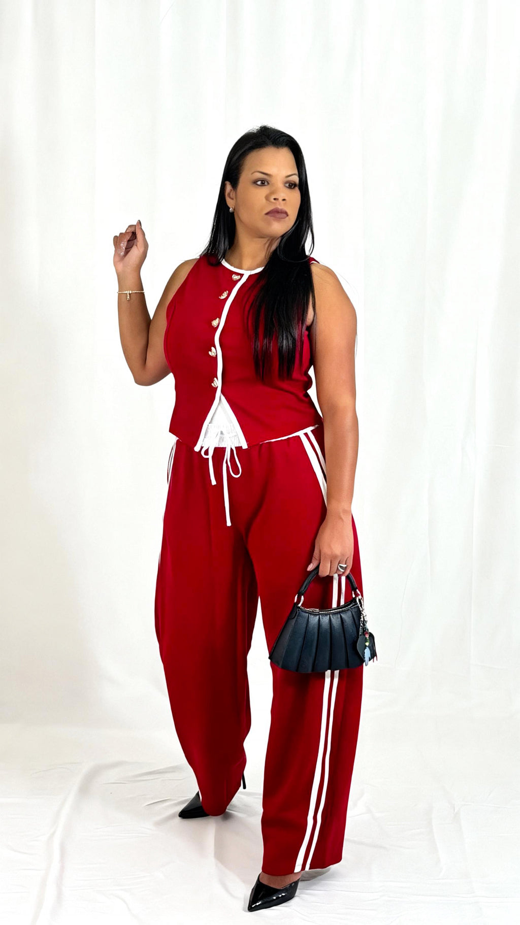 Monroe's Pant Set / Red