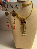 Leather Fish Set
